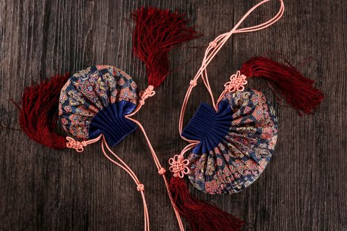 宋锦鸳鸯瑞花古法荷包传统手工香囊苏州特产刺绣