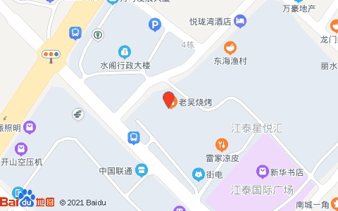 丽水市水阁镇饲料厂电子地图