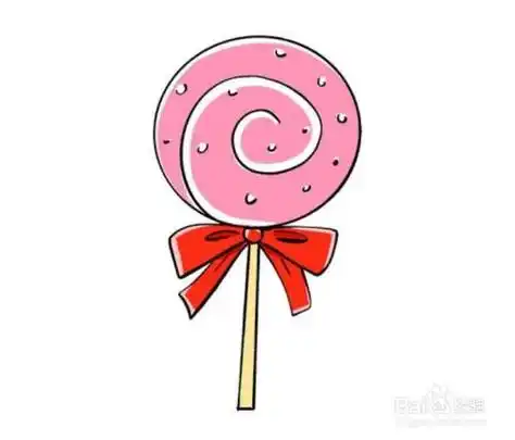 儿童彩色简笔画-彩色棒棒糖的简笔画法-百度经验