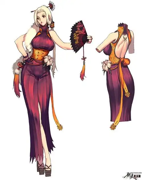 剑灵中那些重量级的npc各种时装素材图合集(4)