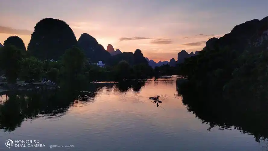 荣耀9x样片山遥水阔世味浮云