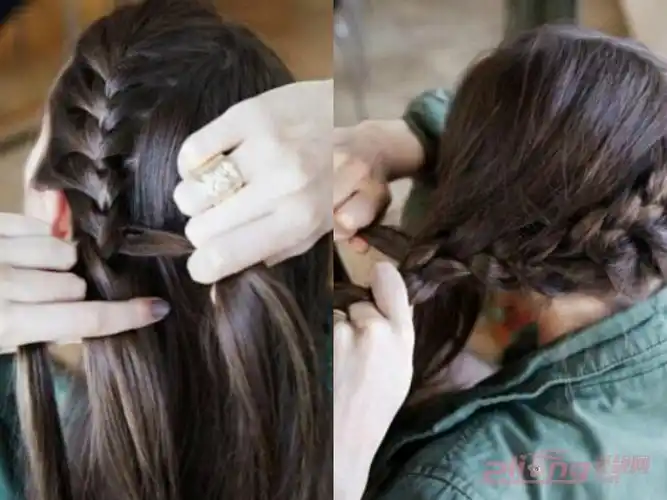 基本款法式麻花辫儿编法图解