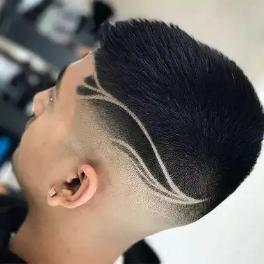 头发刻痕怎么弄才是最佳显帅路线 男生头发侧面刻痕闪电发型系