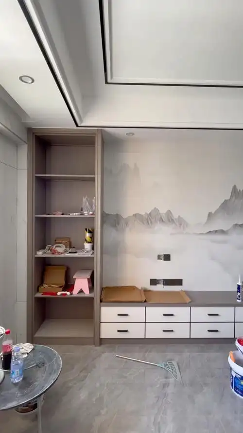 双眼皮吊顶这样做简单大气又有档次#客厅设计