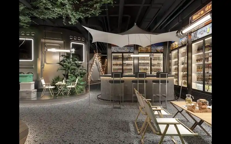 丽水棋牌室装修设计——网红风格