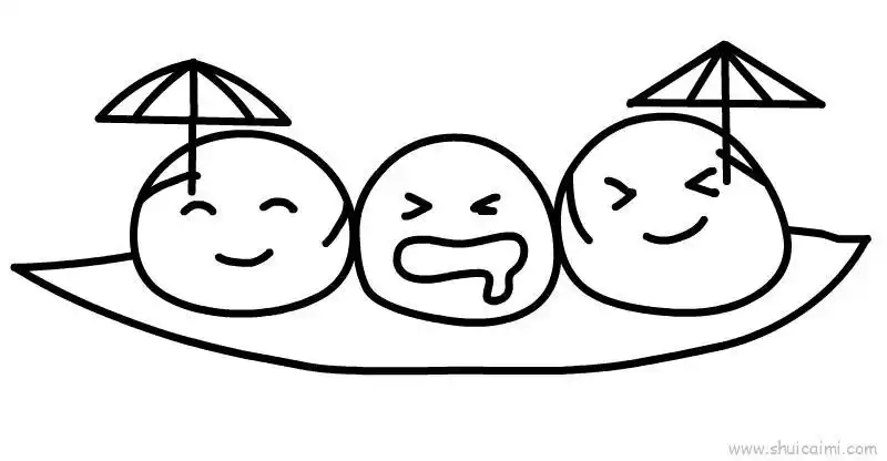 青团宝宝儿童画怎么画 青团宝宝简笔画步骤