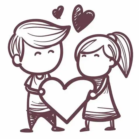 情侣画图片简笔画情侣画图片简笔画手绘教程