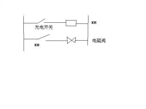 2线常开光电开关,继电器14脚4组常开常闭,电磁阀,都是220v交流的,怎么