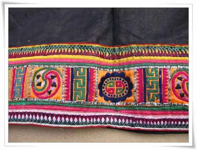 苗族服饰 民族工艺 刺绣 绣品 老绣片 手工绣衣 c1016 01-淘宝网