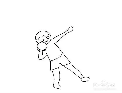 掷铅球的男生怎么画