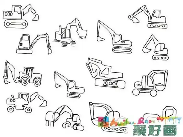 大抓机简笔画