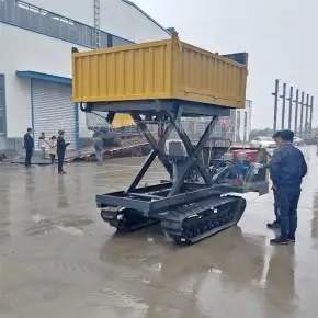 3吨小型履带运输车可升降的履带翻斗车多功能山地爬山虎运输车