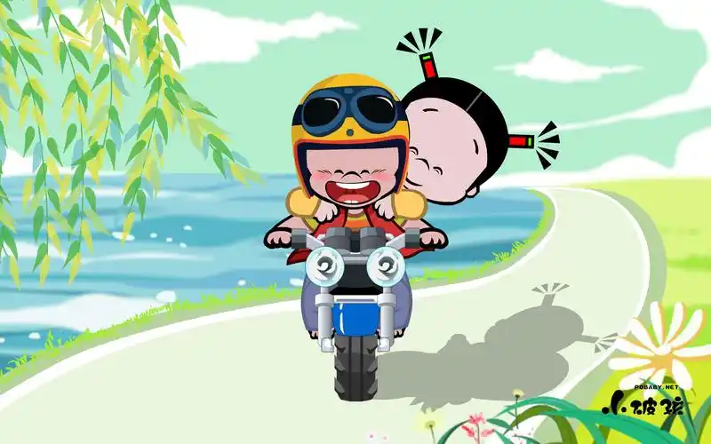 小破孩2020年8月壁纸-骑着摩托去旅行