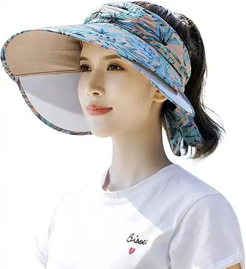 女士遮阳草帽宽边沙滩遮阳帽渔夫帽波尼帽太阳帽