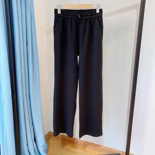 柜上700 lu家莫代尔休闲高腰瑜伽裤黑色直筒裤舒适垂感女裤23秋