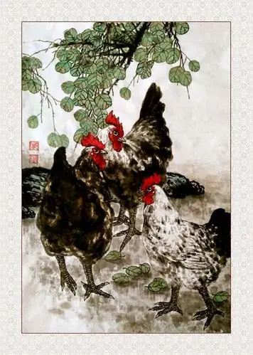 邓于晃艺术作品欣赏(写意墨鸡篇)