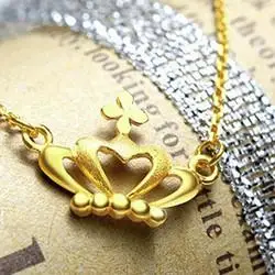 周大福f199792足金皇冠项链28g