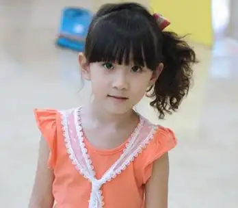 简单的儿童扎马尾发型图片儿童高马尾发型图片