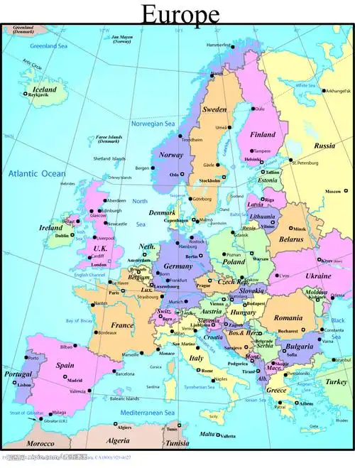 欧洲地图