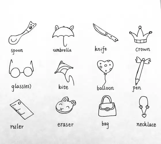 英语简笔画5 《生活用品篇》可爱哭了!