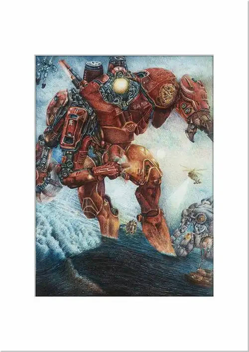 环太平洋 暴风赤红,圆珠笔,2.