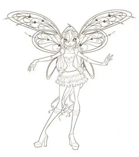 神奇仙女公主雷儿简笔画