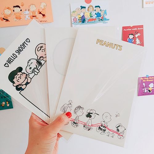 m家史努比卡通可爱信纸diy表白情书道林纸a5少女心信纸便签纸10张