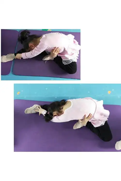 复习一下压旁腿,小朋友们做的都不错,在家多多练习哦!