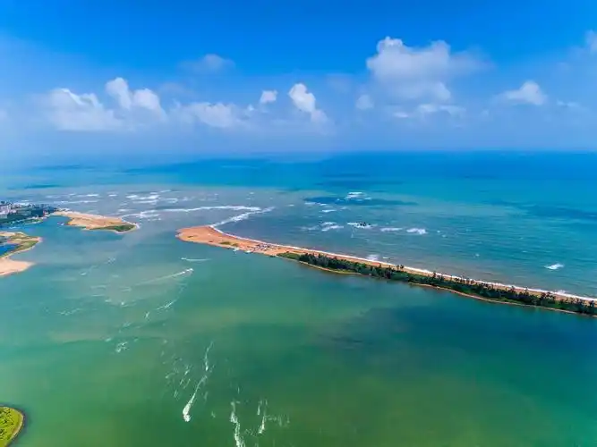 博鳌玉带滩上的别样风景