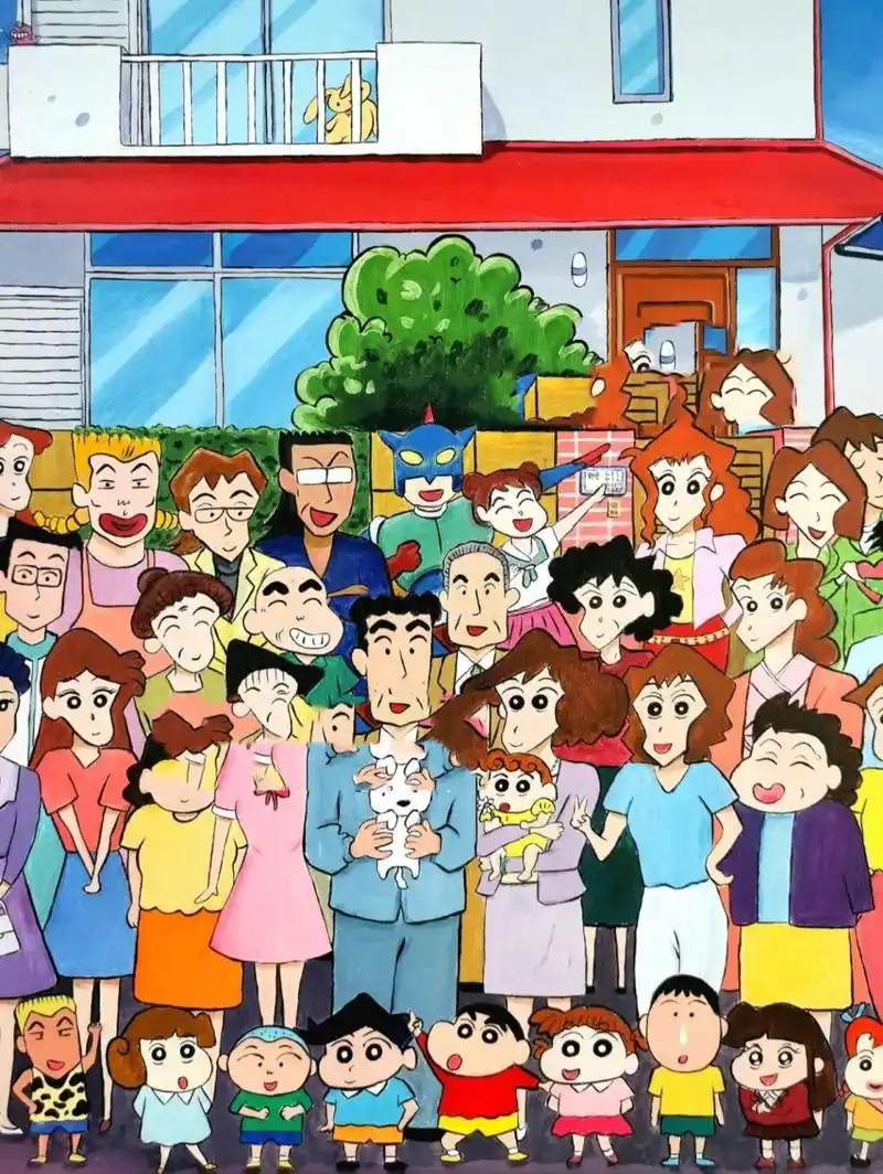 蜡笔小新全家福95超全细节图来啦95 首先感谢大家的喜爱 没想到
