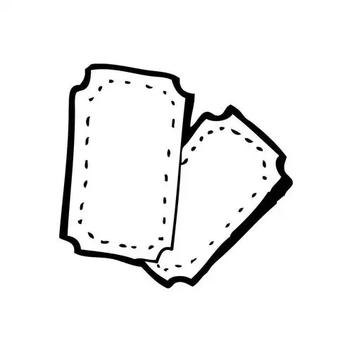 门票,向量,在白色背景上的卡通票