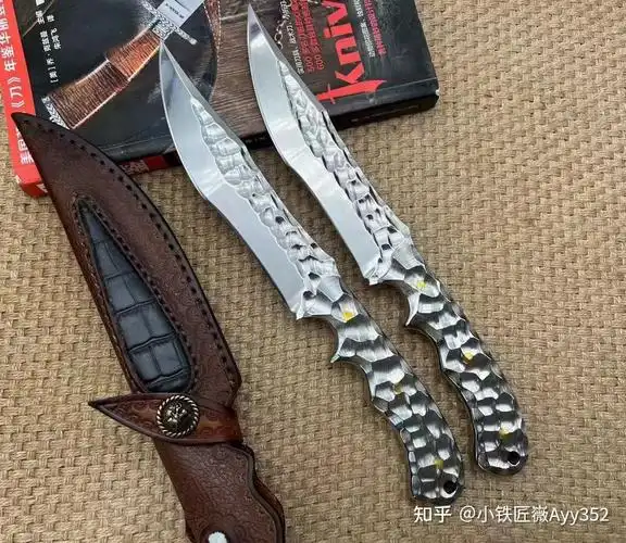 寒冰女神匕首短刀vg10钢一体龙骨镜面陨石纹