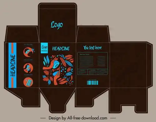 食品包装盒平面设计图-超详解食品包装盒平面设计图模板下载_懒人图库