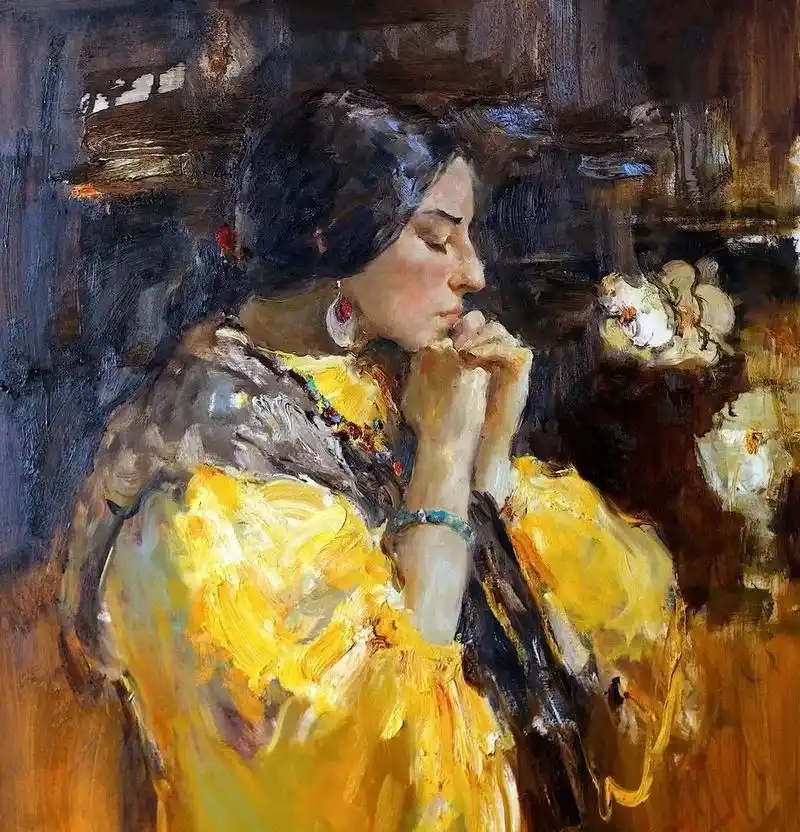 俄罗斯女画家安吉丽卡的油画用色大胆自信