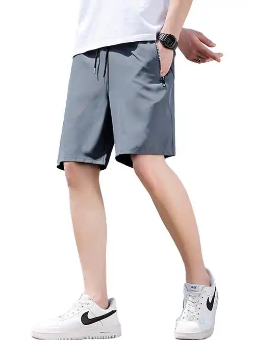 森马短裤男士冰丝透气新款夏季潮流休闲五分裤速干户外纯色运动裤