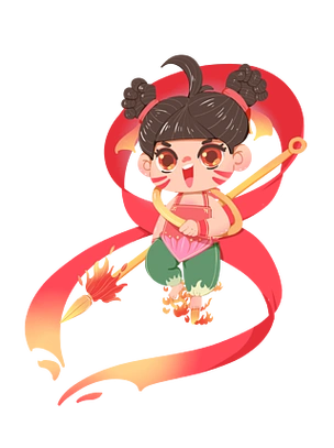 中国古代神话故事哪吒红孩儿