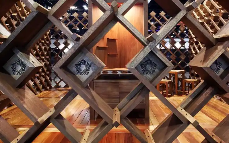 模块化的柳桉木构筑物在美国奥兰多 aia 年会上亮相,图片来自:eleena