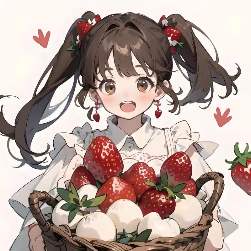 治愈系头像/草莓91女孩/可爱女生头像00