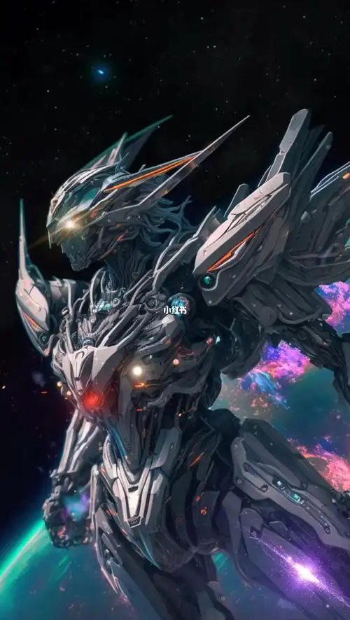 ai原创绘画作品科幻外太空机甲动态壁纸