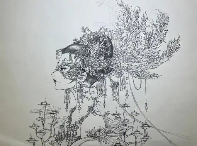 比半面妆还难画,细节抠到手抽筋……疫情在家,节奏慢下来,心也静下来.