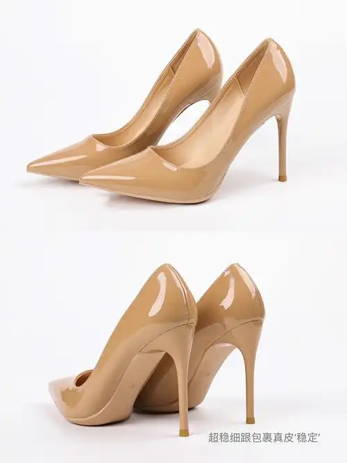 奢迪卡轻奢品牌女鞋高跟鞋女细跟2022年夏季新款尖头浅口日常通勤单鞋