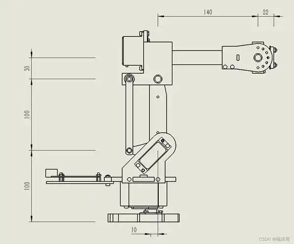 六轴机械臂diy(四)机械模型重建及dh法建模
