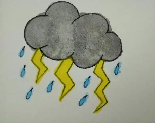 雷怎么画简笔画