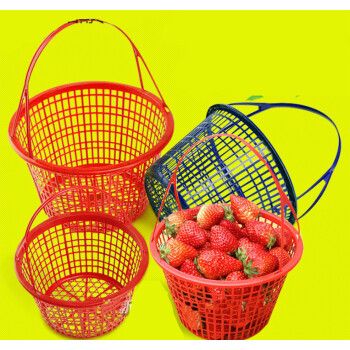 篮杨梅枇杷樱桃桑葚采摘篮子鸡蛋筐 斤 装草莓/樱桃/桑葚建议拍大两号