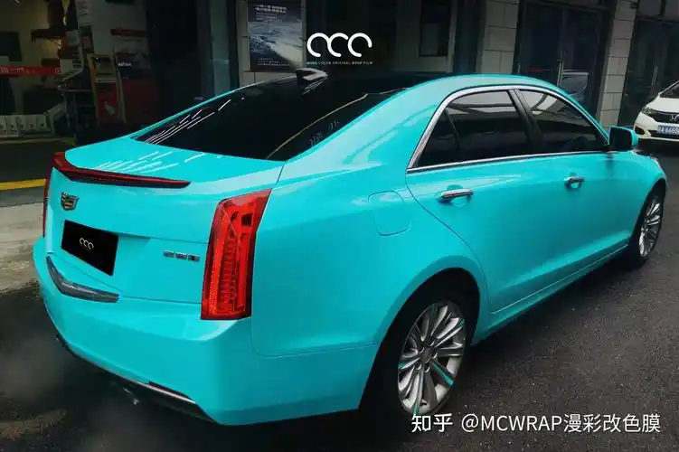 凯迪拉克漫彩改色膜水晶喀纳斯青