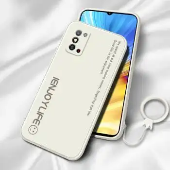 颖士华为荣耀x10手机壳荣耀x10max液态硅胶软壳文字荣耀x10全包镜头