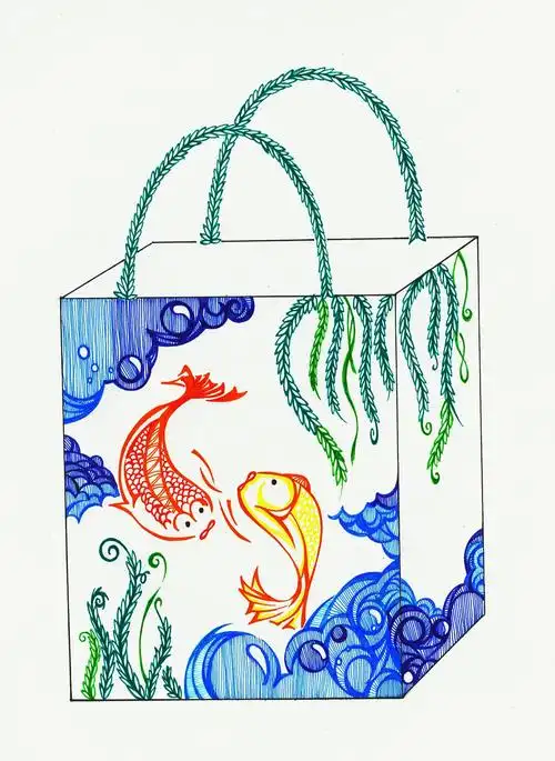 大二的作业 手提袋