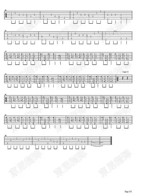 搬运的planet的指弹谱