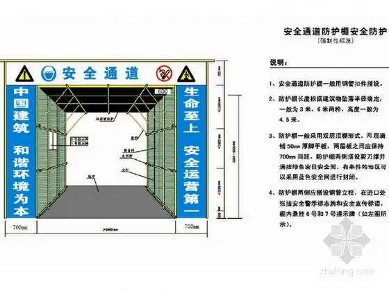 安全通道防护做法