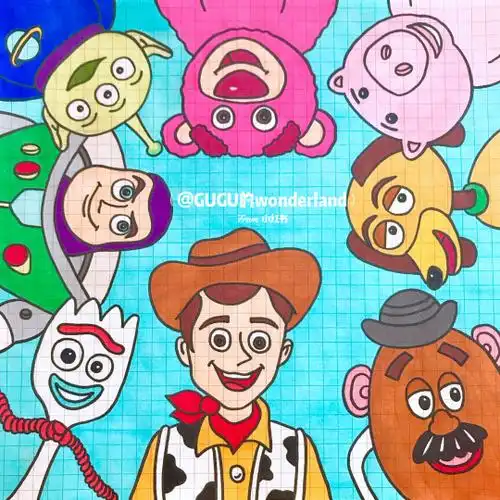 玩具总动员简笔画